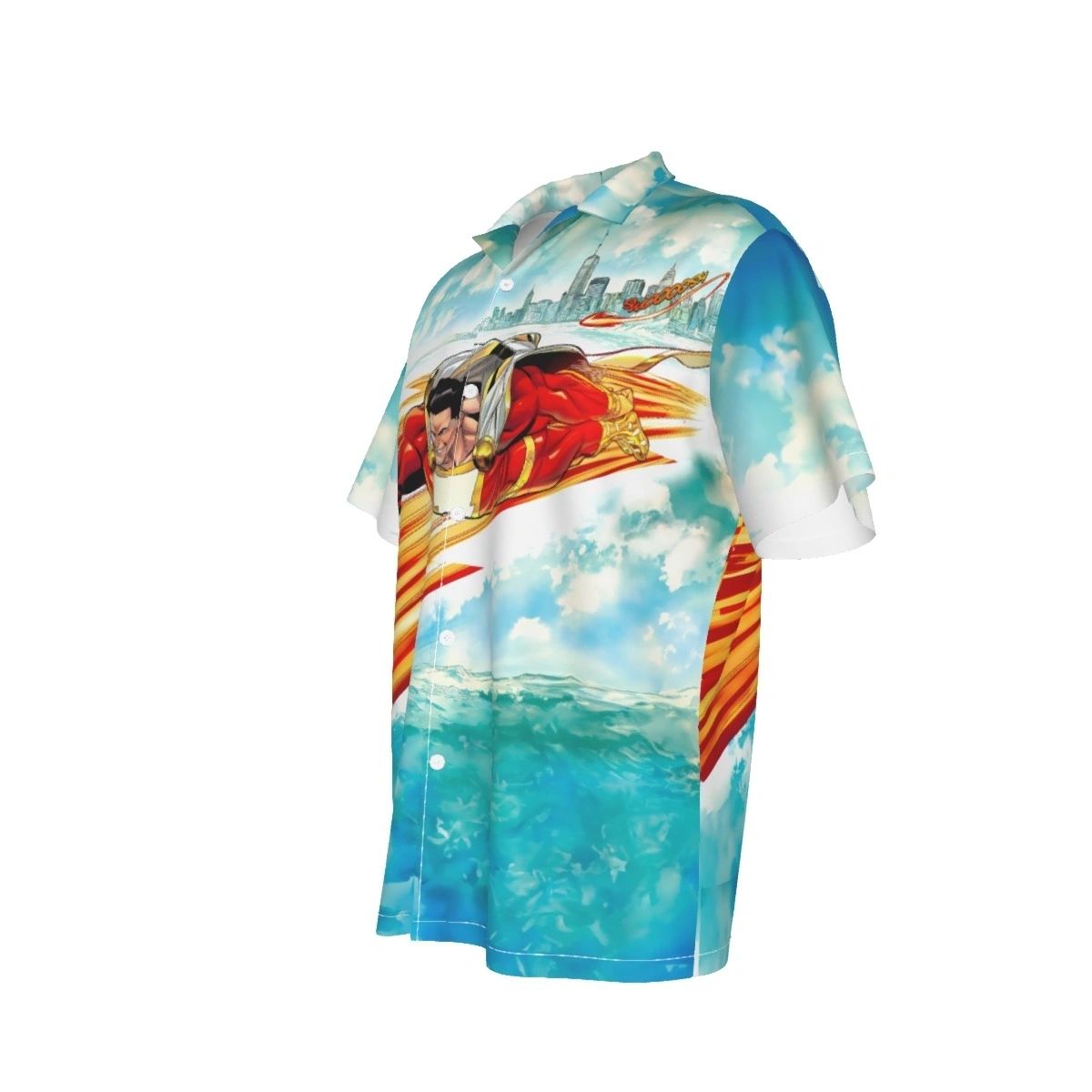 SHAZAM 1 V4 SPLASH OVER PRINT SHIRT & TANK