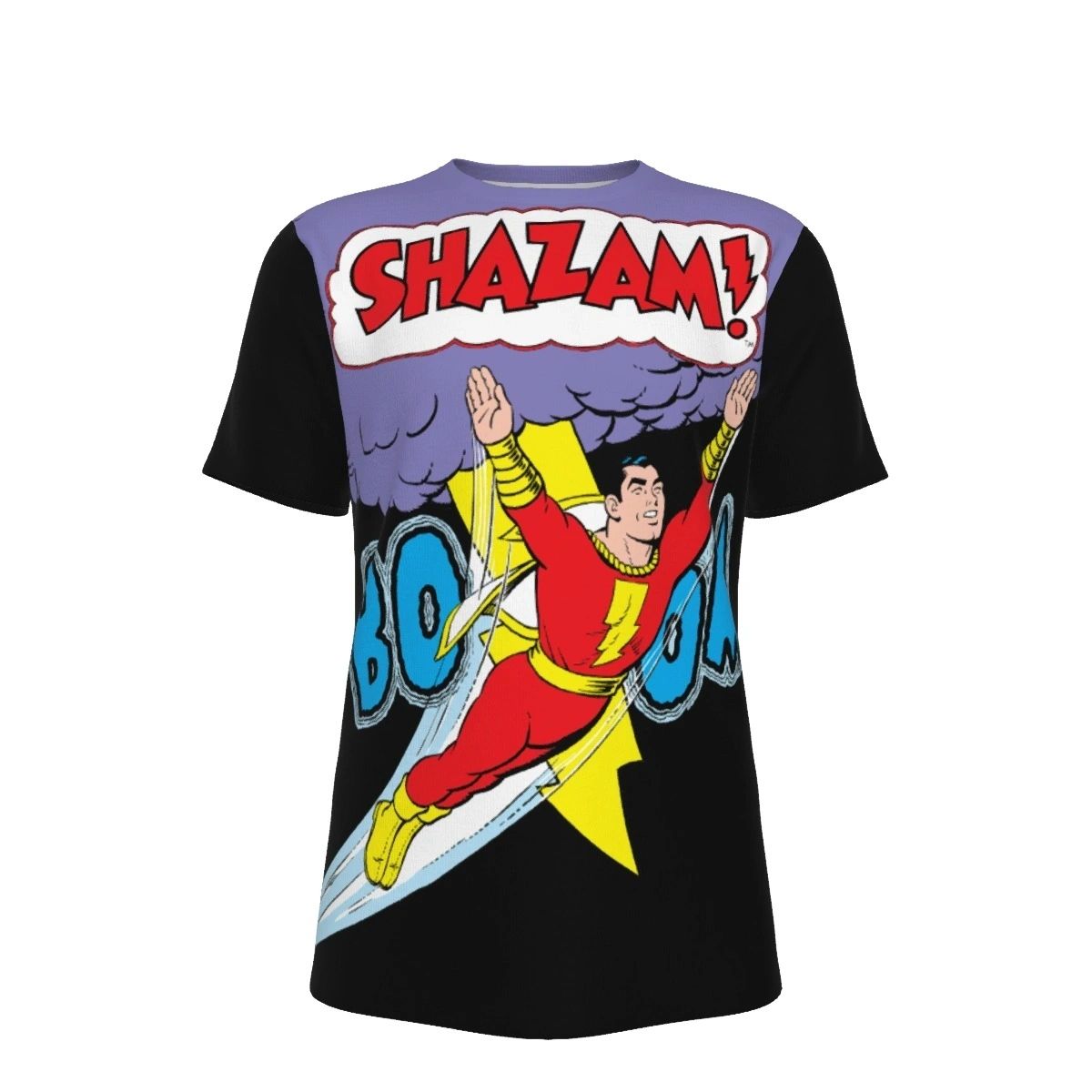 SHAZAM BOOM SPLASH PAGE OVER PRINT SHIRT & TANK