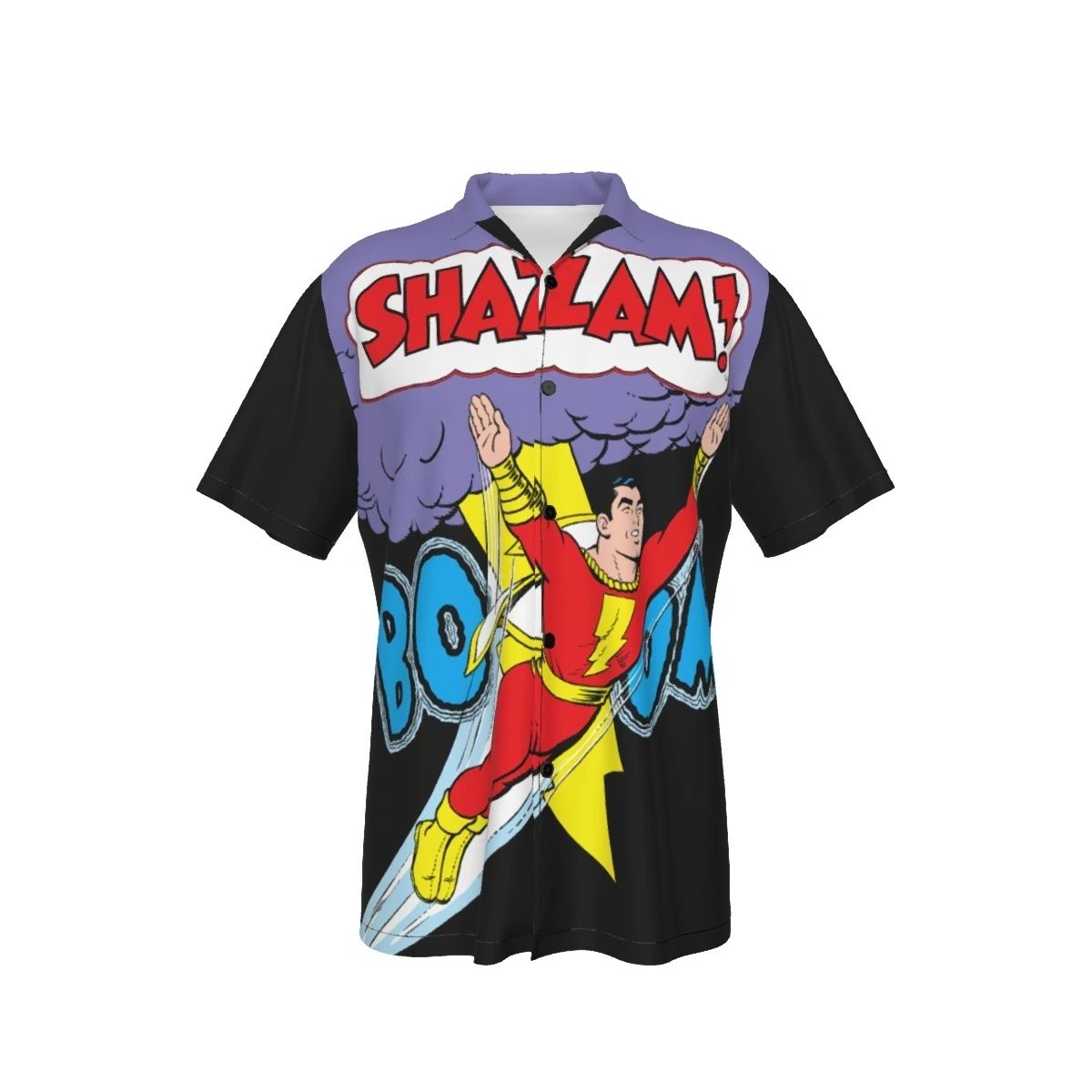 SHAZAM BOOM SPLASH PAGE OVER PRINT SHIRT & TANK