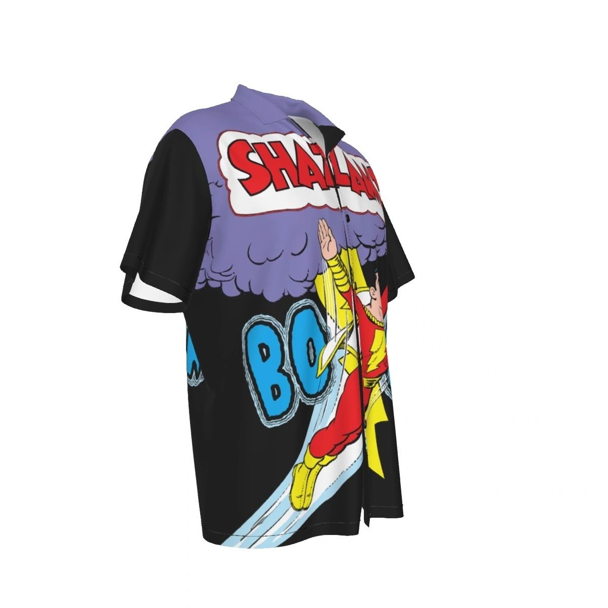 SHAZAM BOOM SPLASH PAGE OVER PRINT SHIRT & TANK