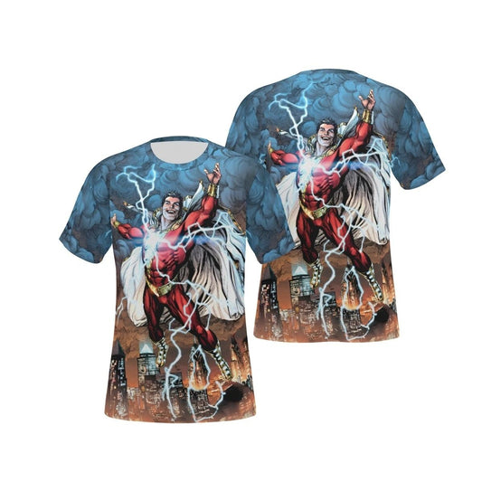 SHAZAM 1 V3 VAR OVER PRINT SHIRT & TANK - GARY FRANK ART