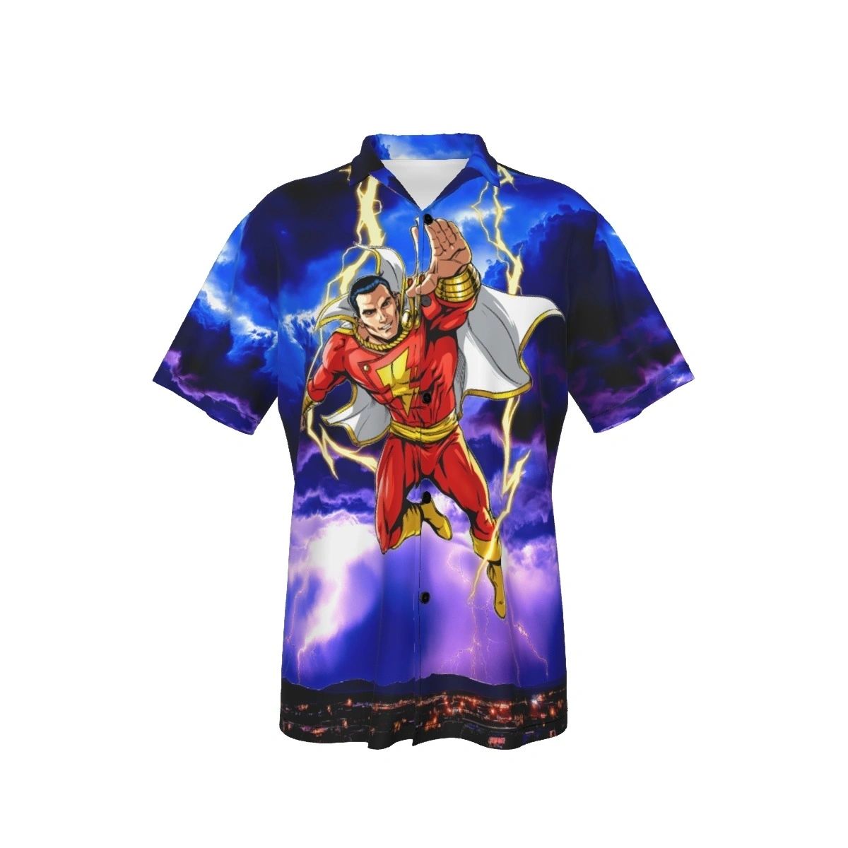 SHAZAM READY OVER PRINT SHIRT & TANK