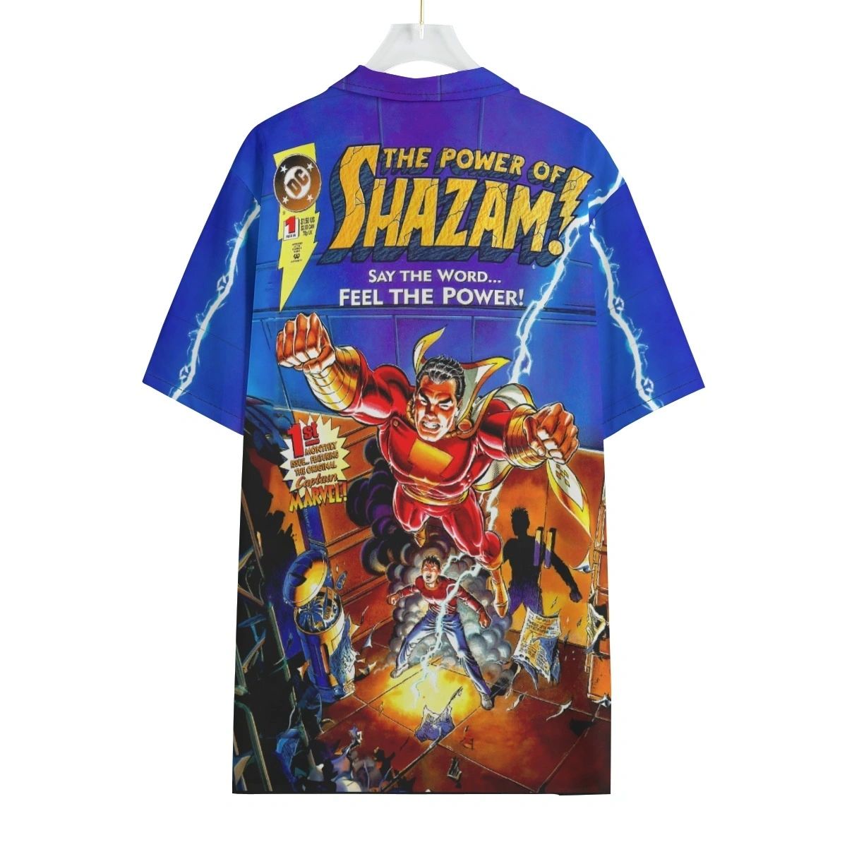 POWER OF SHAZAM 1 OVER PRINT SHIRT & TANK