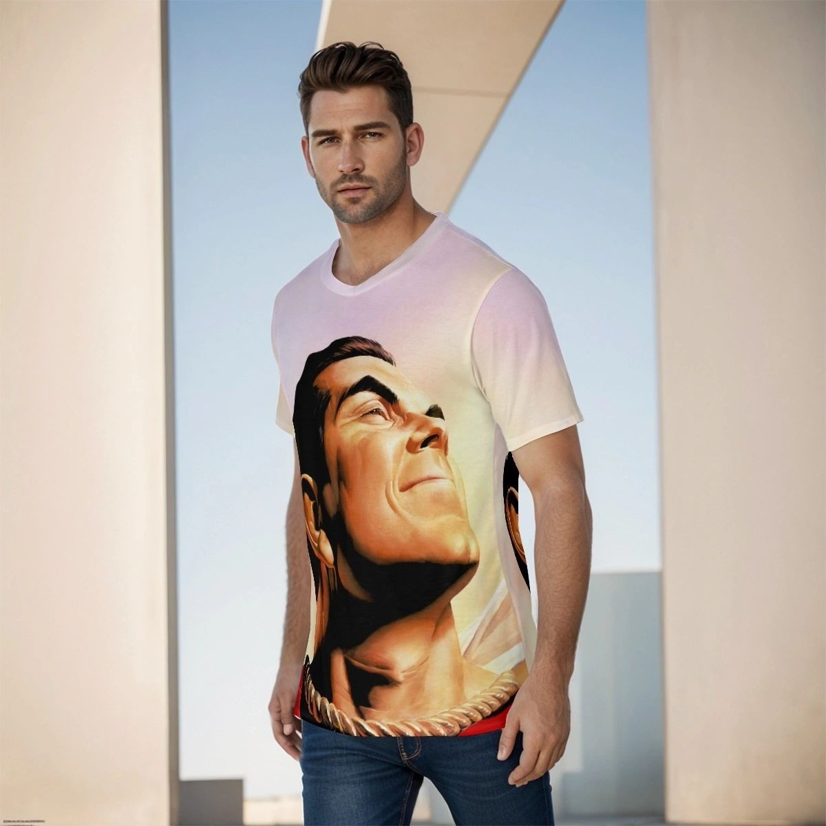 ALEX ROSS SHAZAM HEAD OVER PRINT SHIRT & TANK
