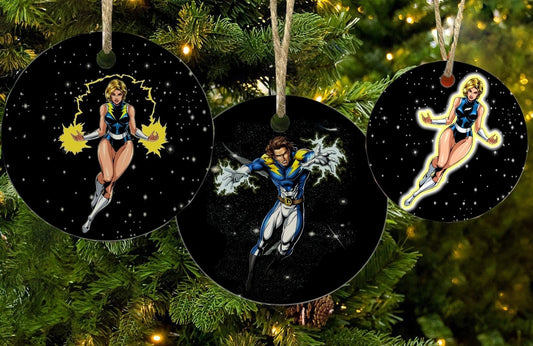 LIGHTNING LADD/LASS CHRISTMAS TREE ORNAMENT