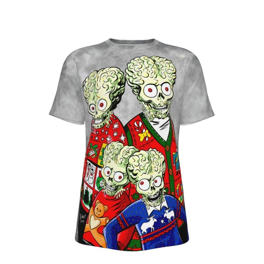 MARS ATTACK XMAS SWEATERS OVER PRINT SHIRT & TANK