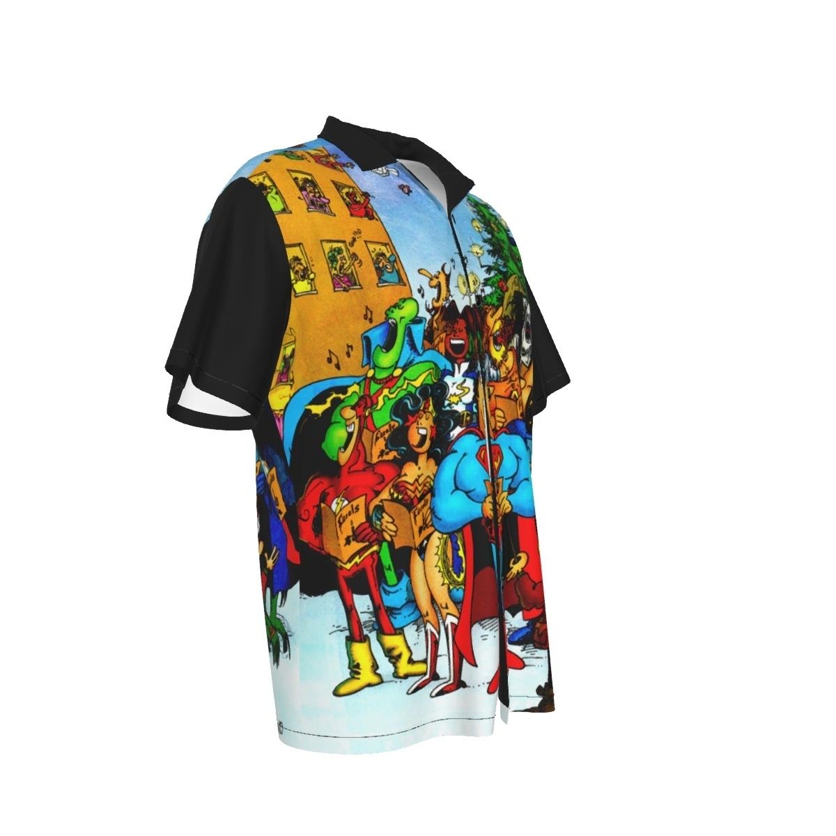 DC HEROES CHRSTMAS CAROLS OVER PRINT SHIRT & TANK - SERGIO ARAGONEZ