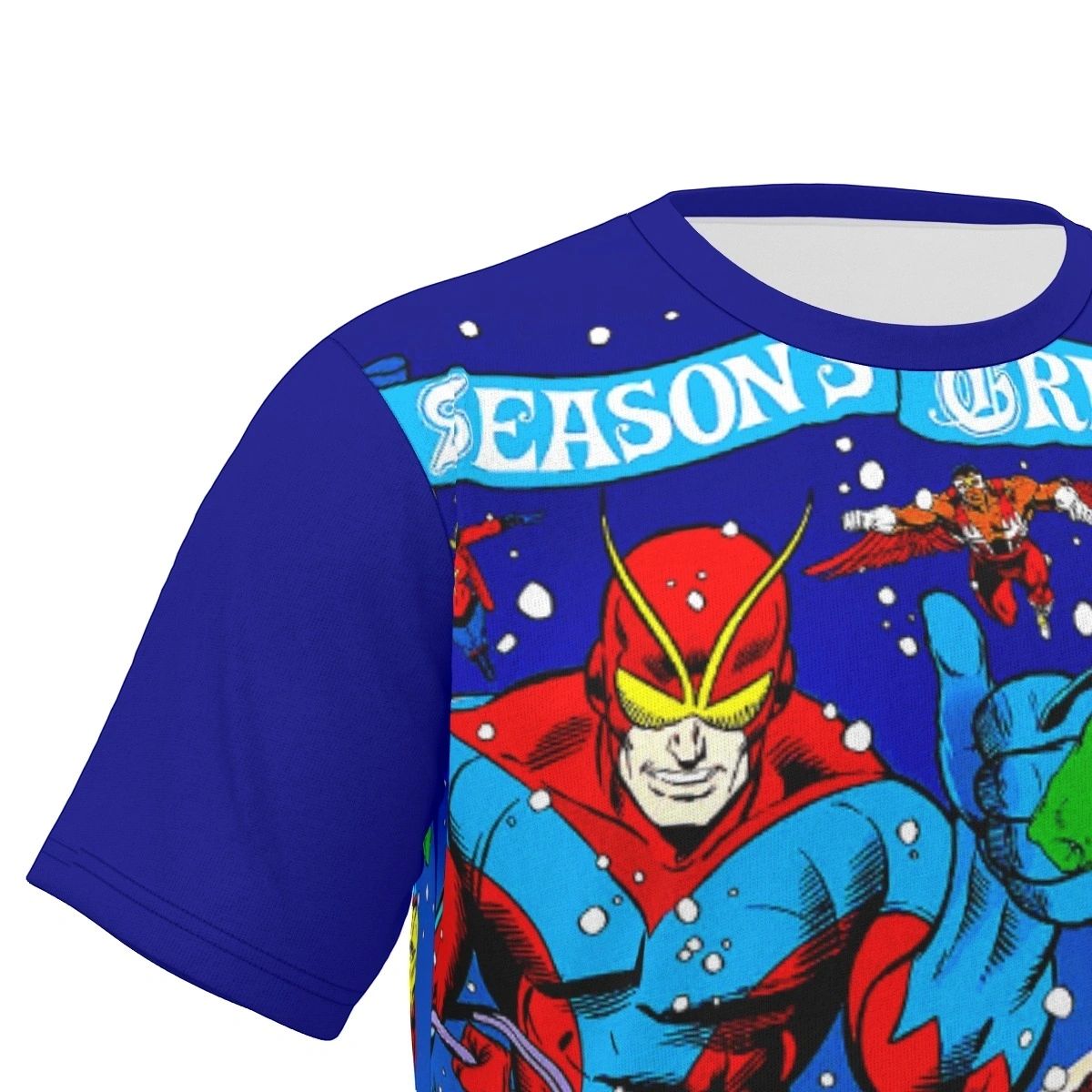 MARVEL SEASONS GREETINGS OVER PRINT SHIRT & TANK