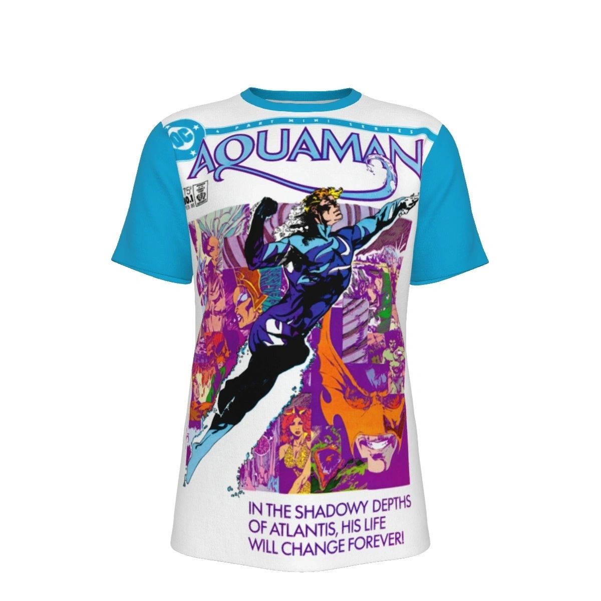 THE AQUAMAN 1 V2 OVER PRINT SHIRT & TANK