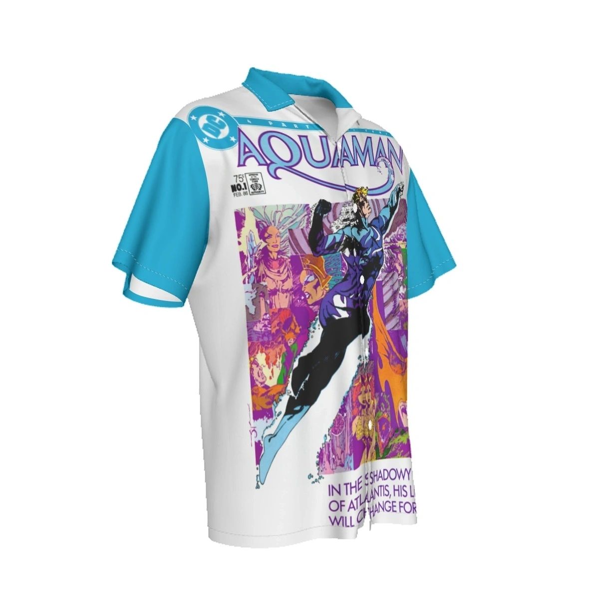 THE AQUAMAN 1 V2 OVER PRINT SHIRT & TANK