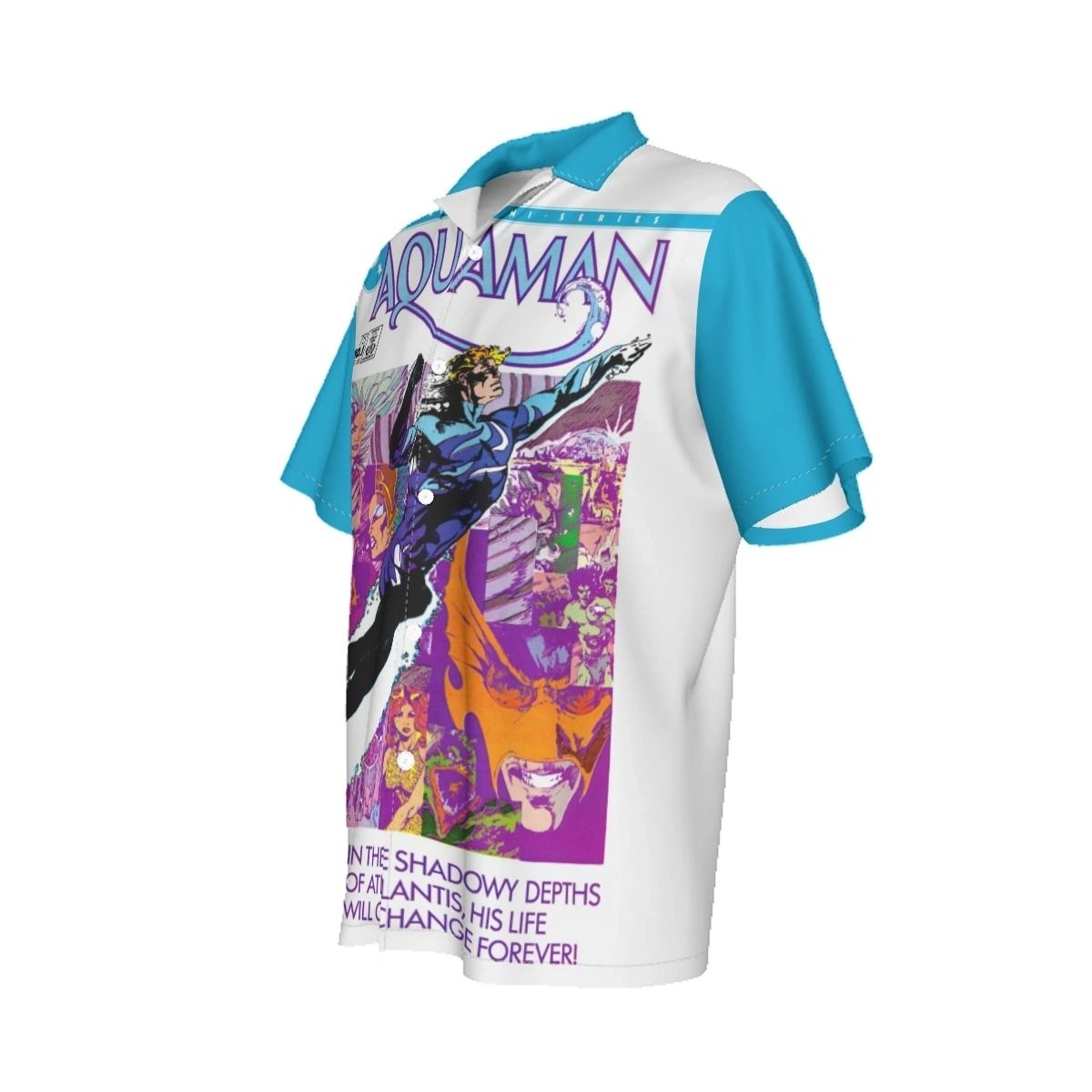 THE AQUAMAN 1 V2 OVER PRINT SHIRT & TANK
