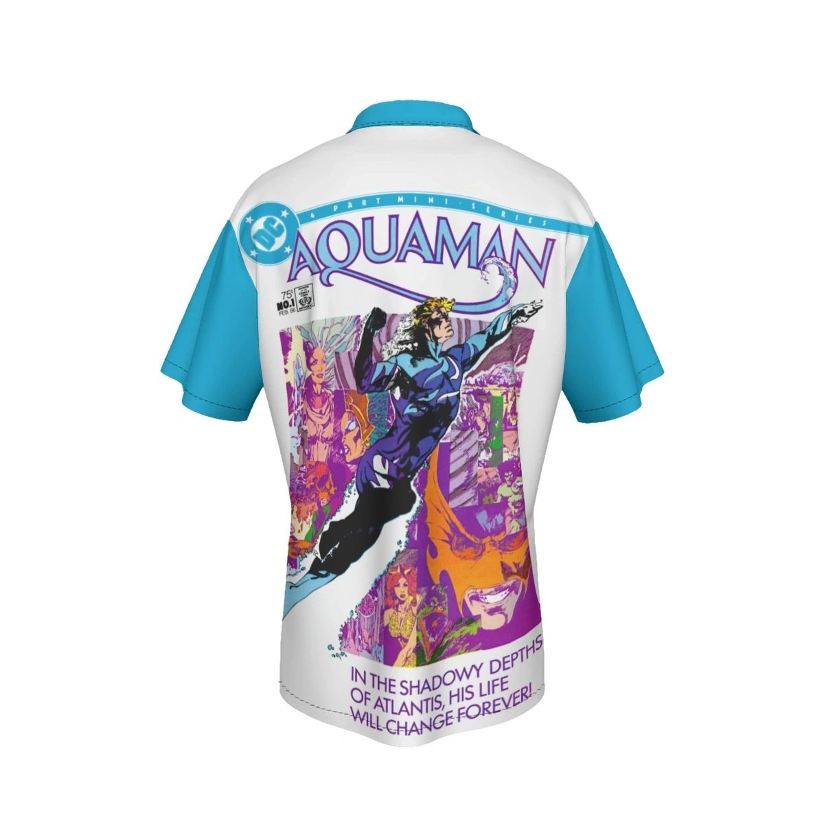 THE AQUAMAN 1 V2 OVER PRINT SHIRT & TANK