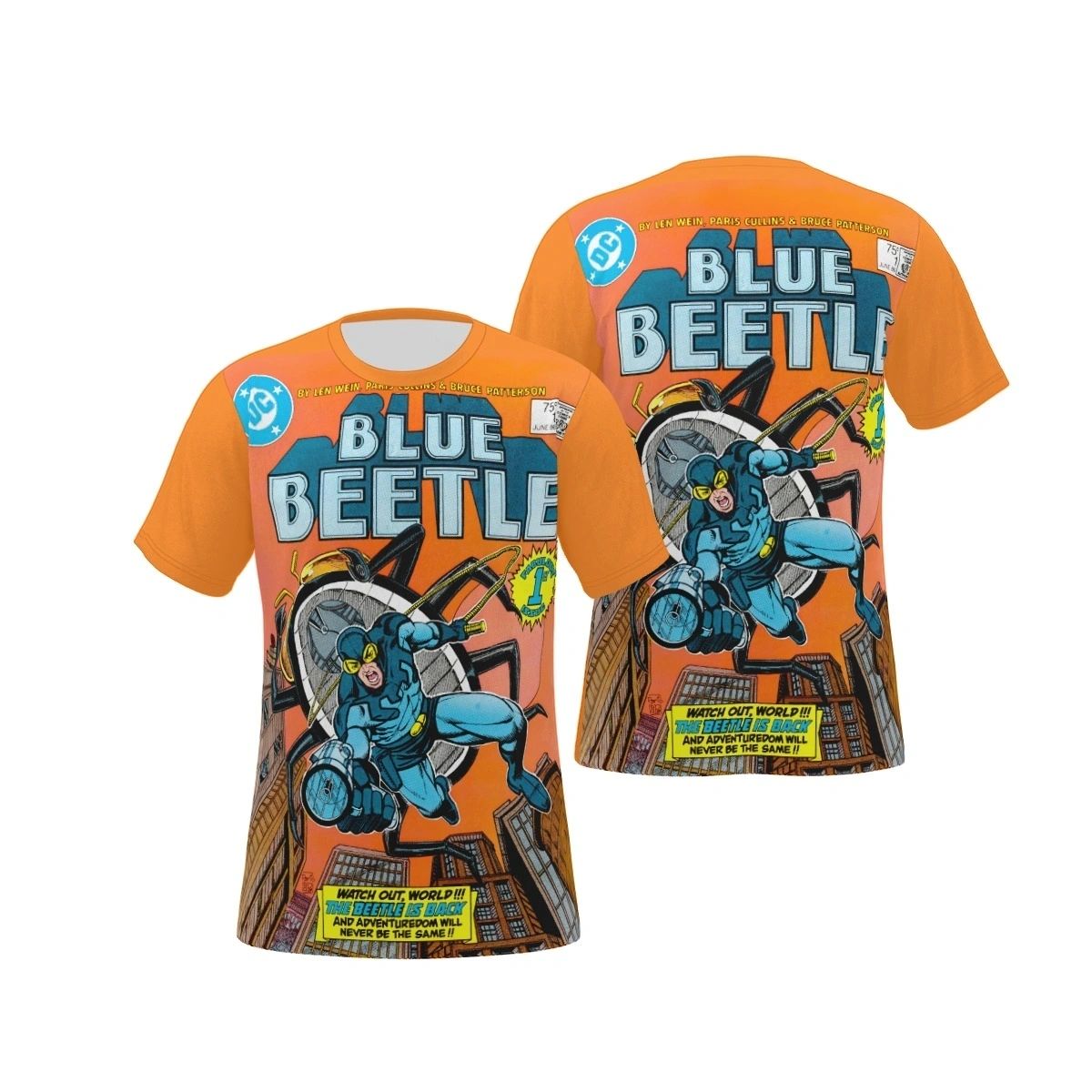 BLUE BEETLE 1 V6 OVER PRINT SHIRT & TANK
