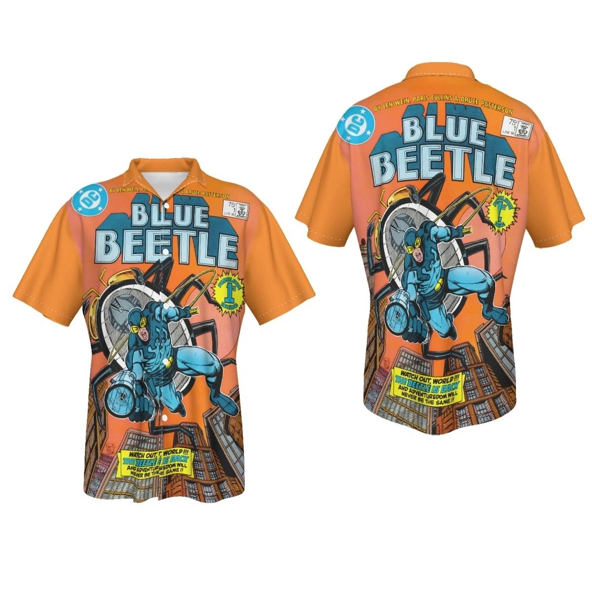 BLUE BEETLE 1 V6 OVER PRINT SHIRT & TANK