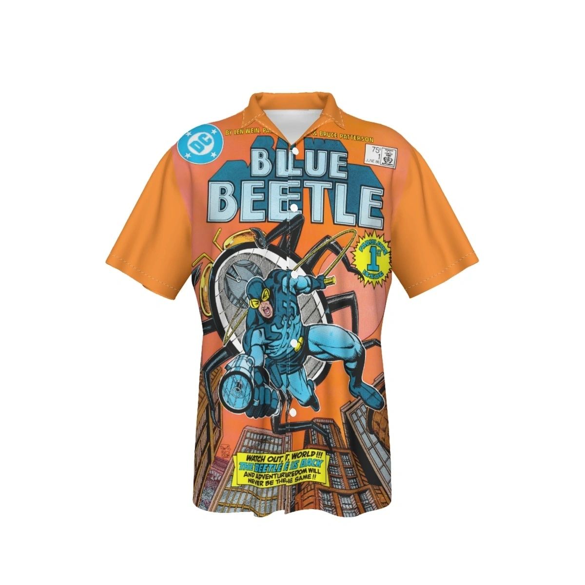 BLUE BEETLE 1 V6 OVER PRINT SHIRT & TANK