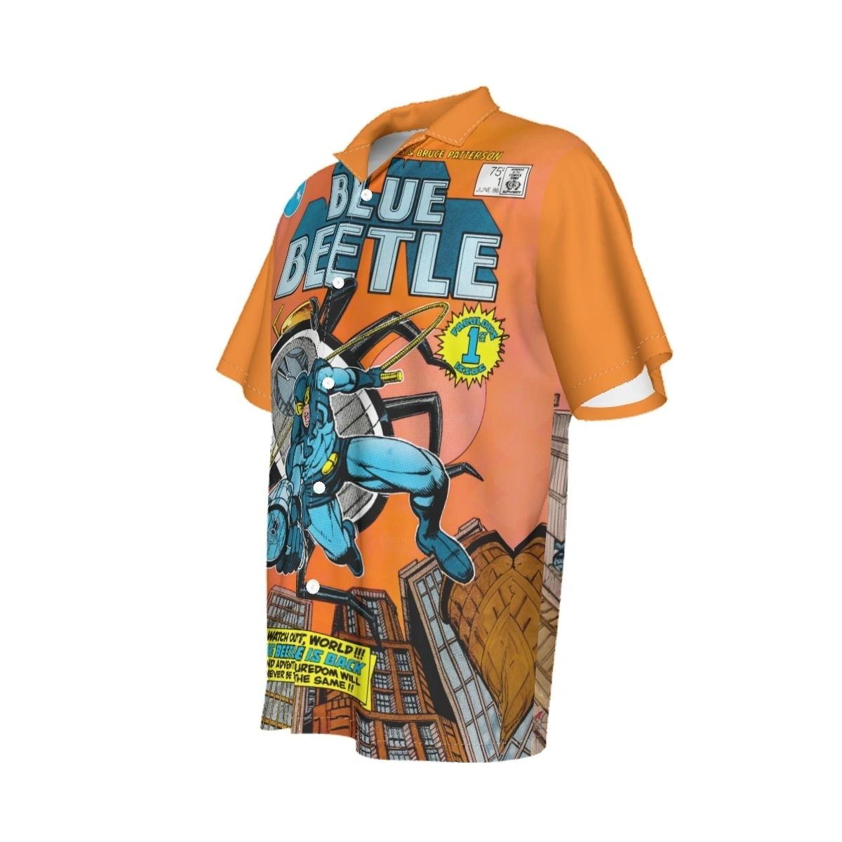 BLUE BEETLE 1 V6 OVER PRINT SHIRT & TANK