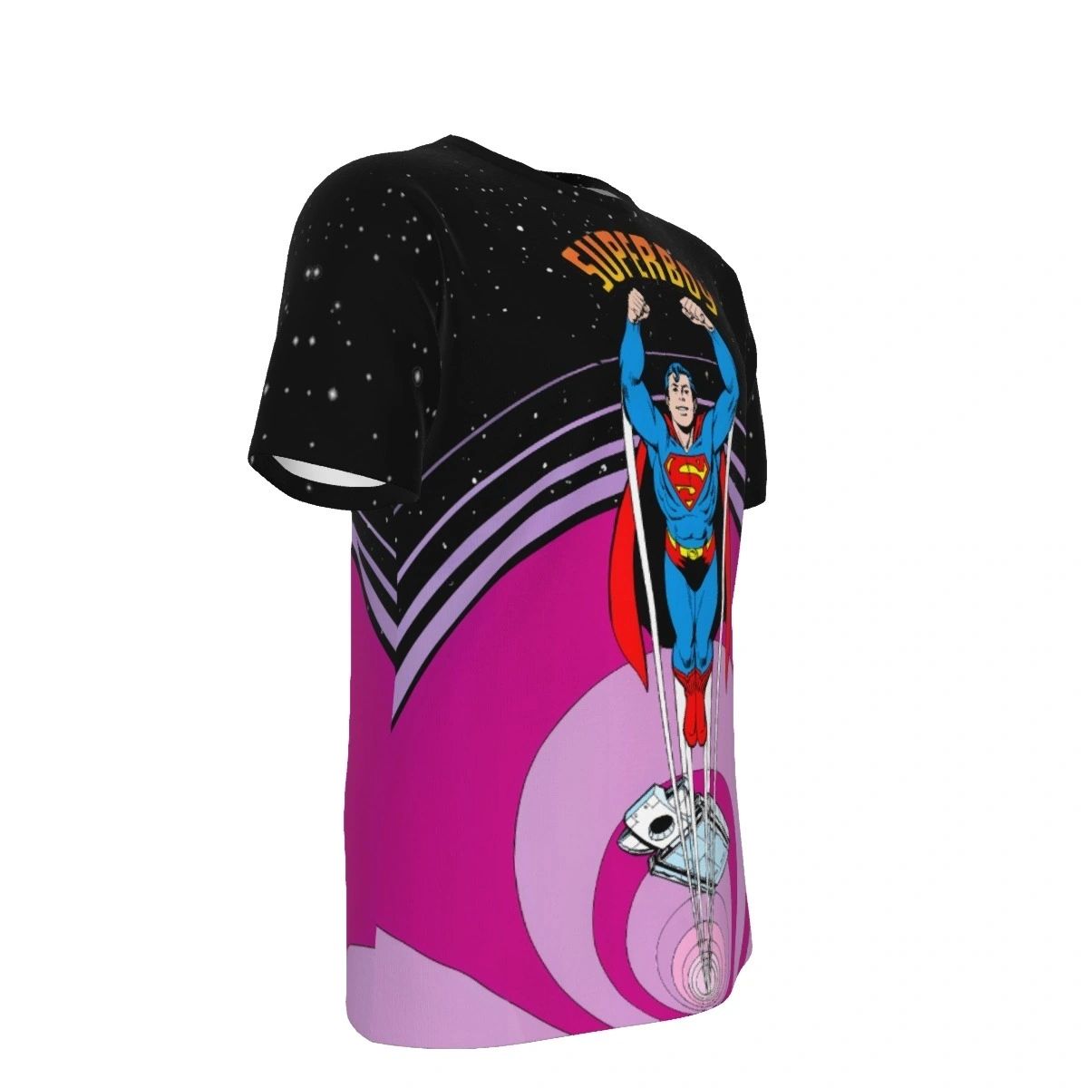 SUPERBOY SPACEWARP PANEL OVER PRINT SHIRT & TANK