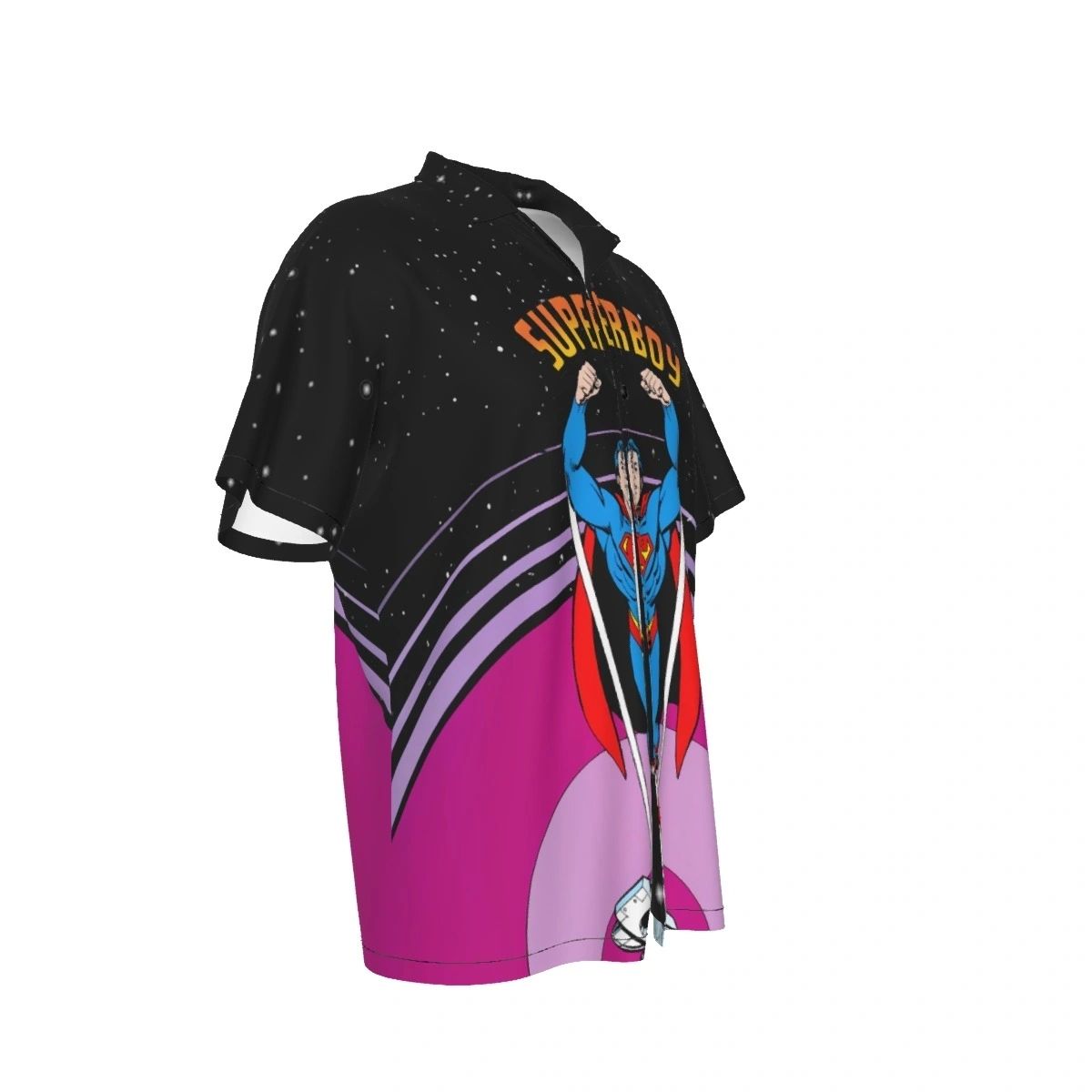 SUPERBOY SPACEWARP PANEL OVER PRINT SHIRT & TANK