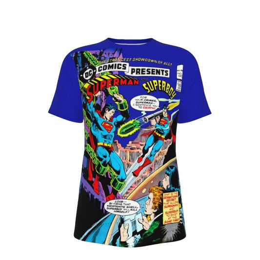 DC COMICS PRESENTS 14 OVER PRINT SHIRT & TANK -SUPERBOY