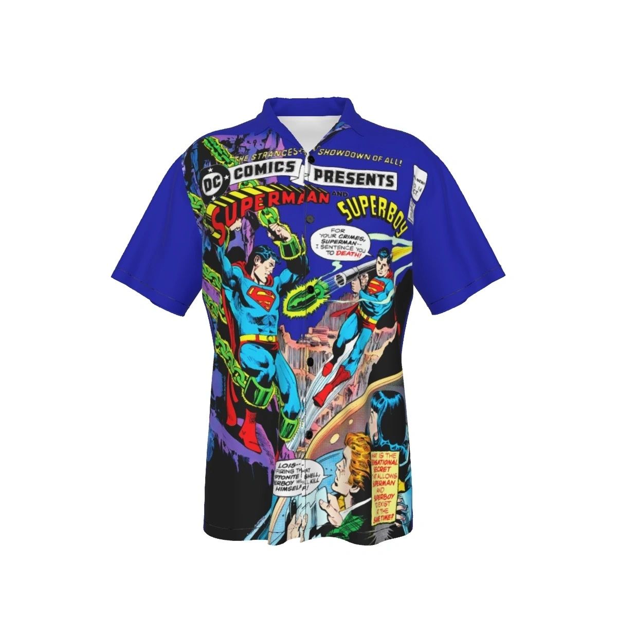 DC COMICS PRESENTS 14 OVER PRINT SHIRT & TANK -SUPERBOY