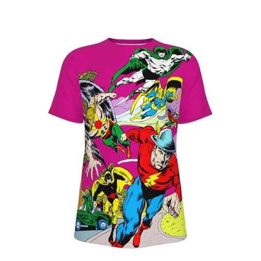 JSA ALL STAR SQUADRON 67 PINUP OVER PRINT SHIRT & TANK