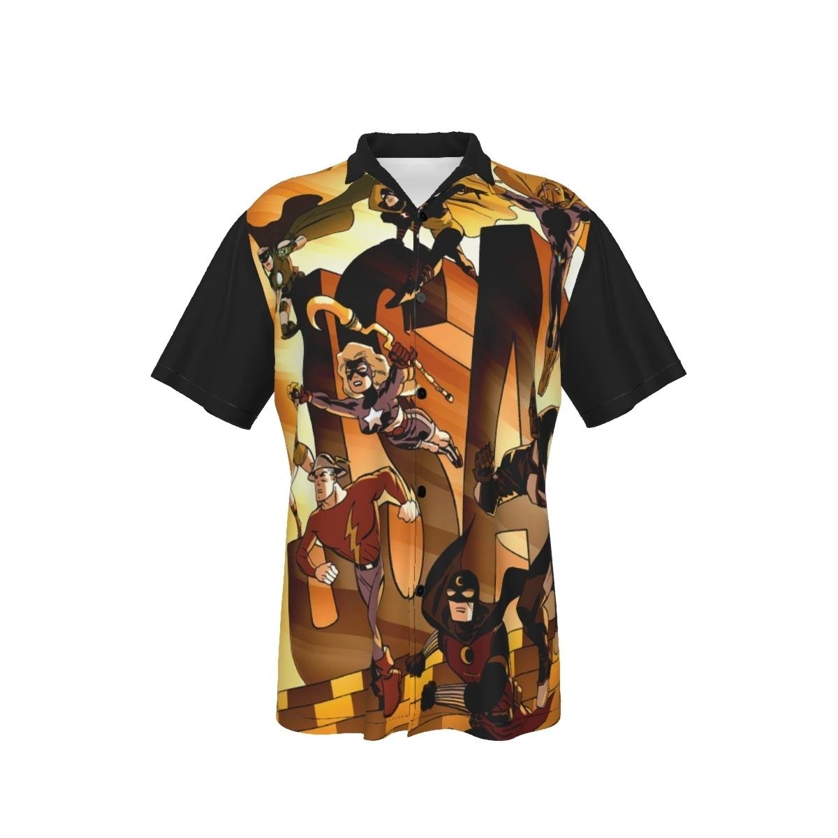 JSA DARWYN COOK COVER PINUP OVER PRINT SHIRT & TANK