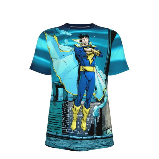CAPTAIN MARVEL JR FLOAT OVER PRINT SHIRT & TANK