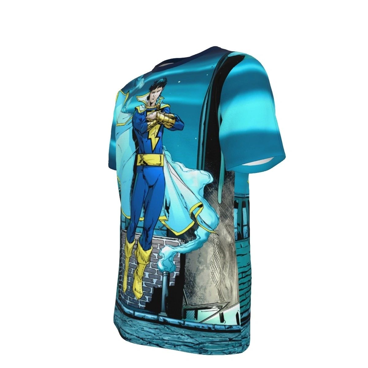 CAPTAIN MARVEL JR FLOAT OVER PRINT SHIRT & TANK