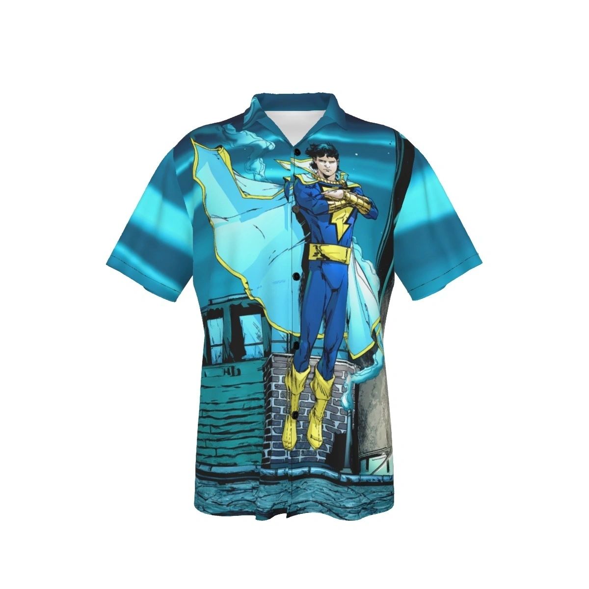 CAPTAIN MARVEL JR FLOAT OVER PRINT SHIRT & TANK