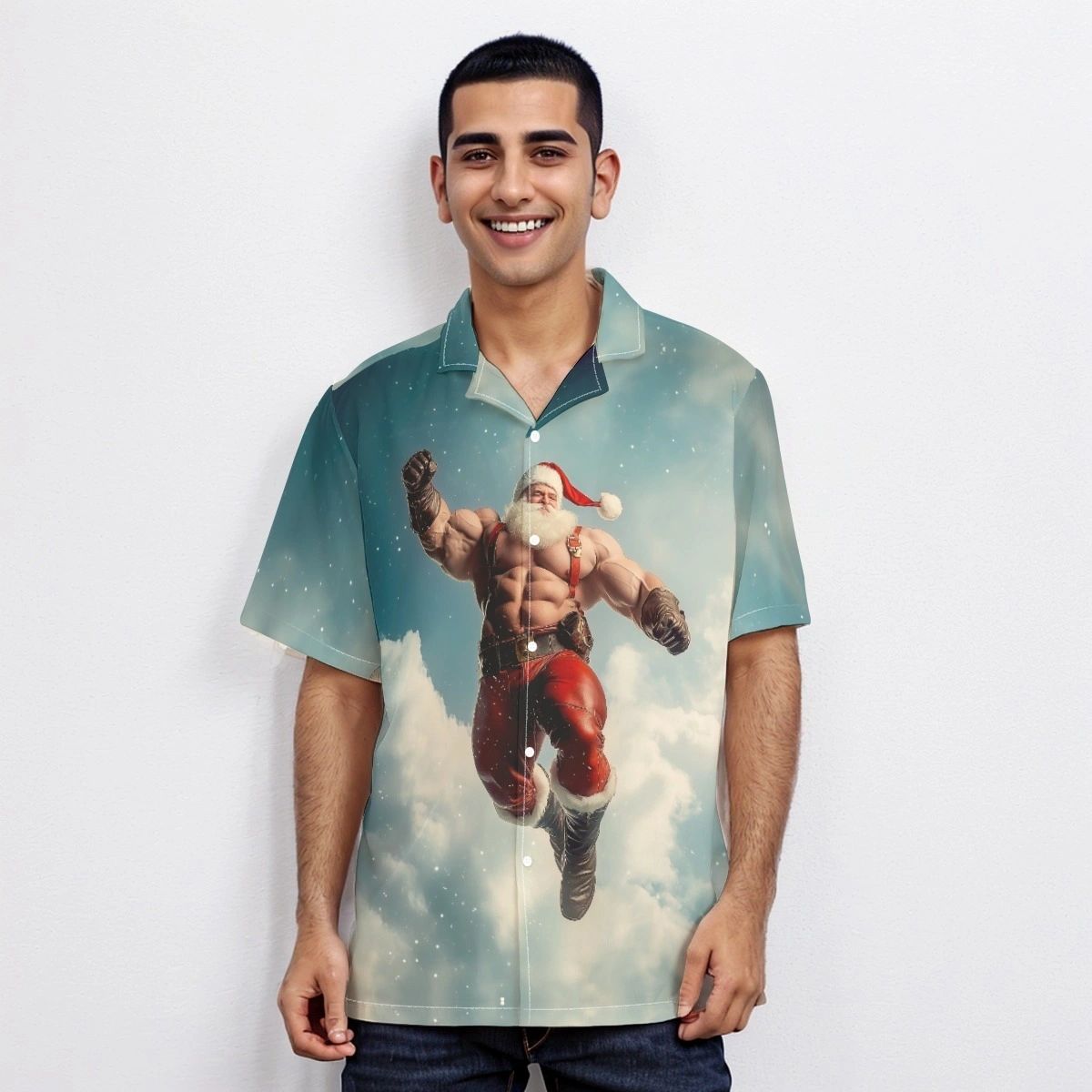 DREAM SANTA OVER PRINT SHIRT & TANK