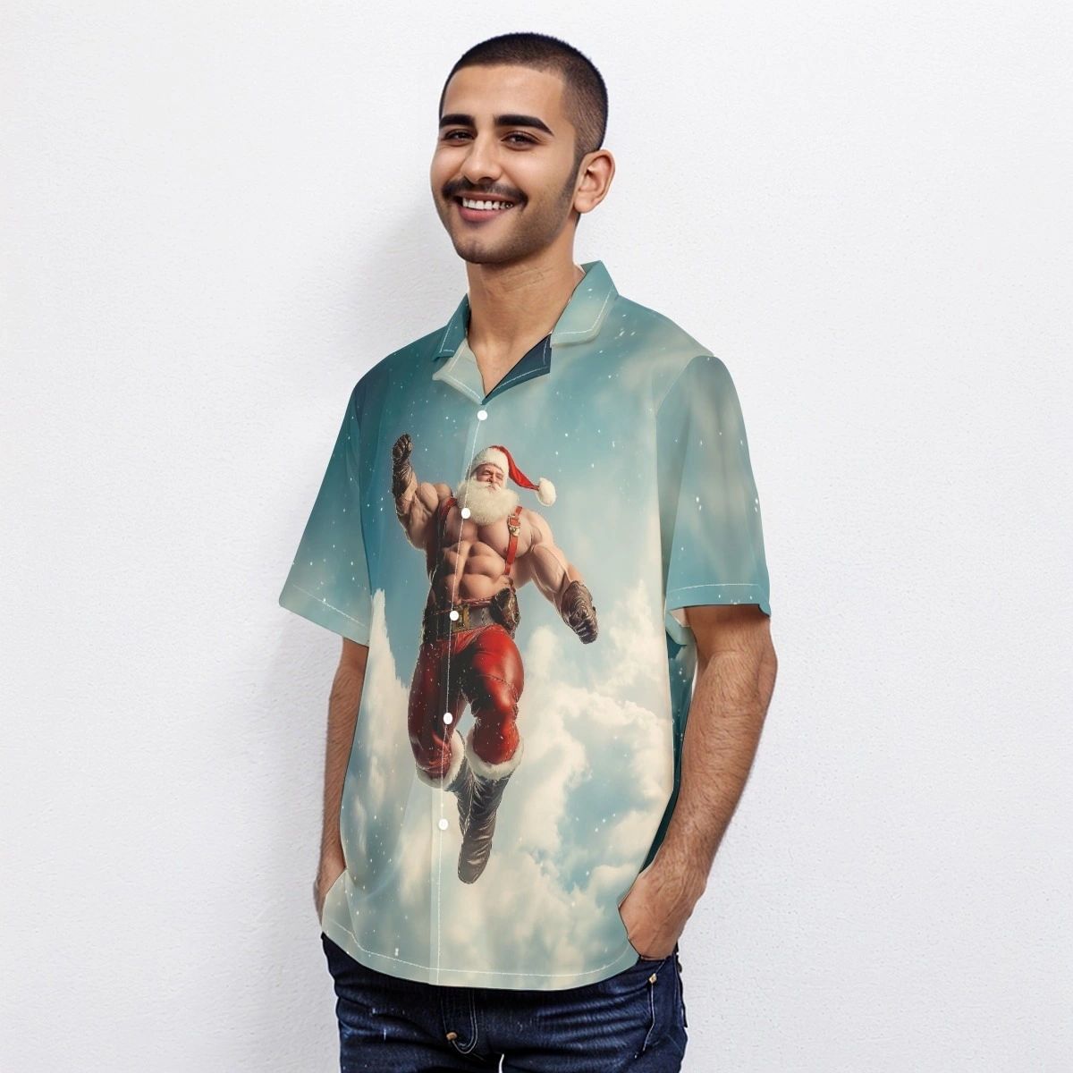 DREAM SANTA OVER PRINT SHIRT & TANK