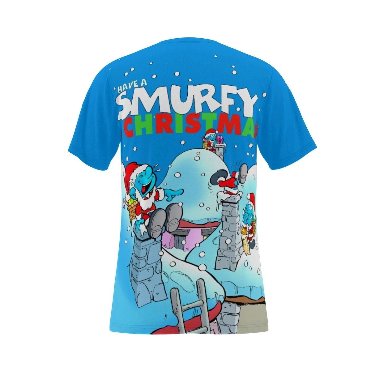 A SMURFY CHRISTMAS OVER PRINT SHIRT & TANK