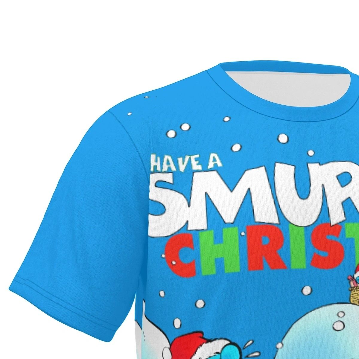 A SMURFY CHRISTMAS OVER PRINT SHIRT & TANK
