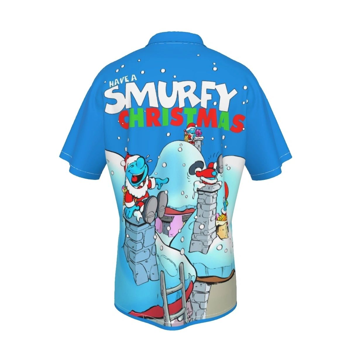 A SMURFY CHRISTMAS OVER PRINT SHIRT & TANK