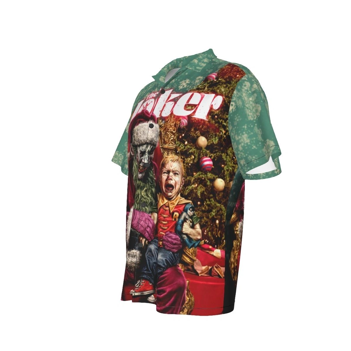 JOKER SANTA WITH ROBIN OVER PRINT SHIRT & TANK