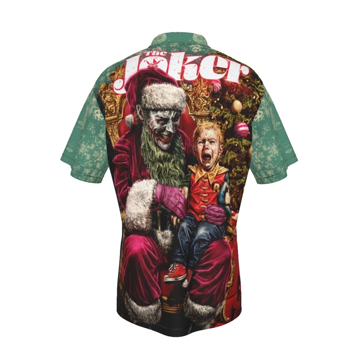 JOKER SANTA WITH ROBIN OVER PRINT SHIRT & TANK