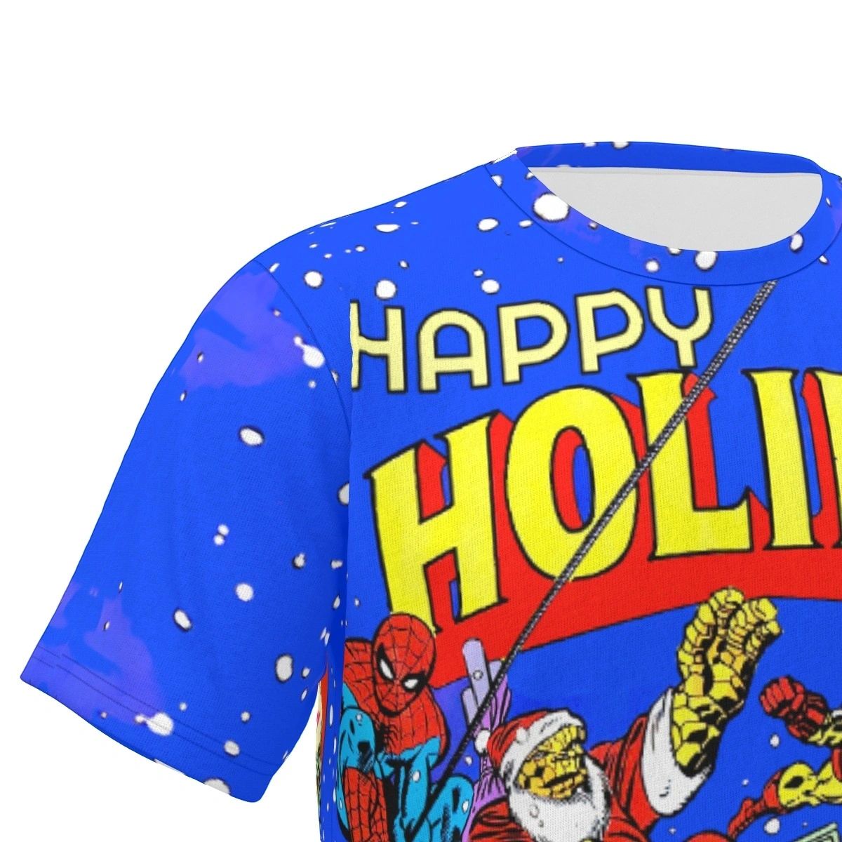 HAPPY HOLIDAY MARVEL OVER PRINT SHIRT & TANK