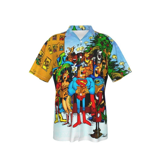 DC SERGIO ARGONEZ CHRISTMAS CAROLERS OVER PRINT SHIRT & TANK