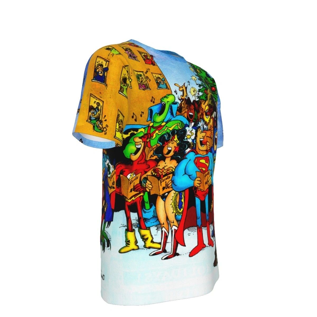 DC SERGIO ARGONEZ CHRISTMAS CAROLERS OVER PRINT SHIRT & TANK
