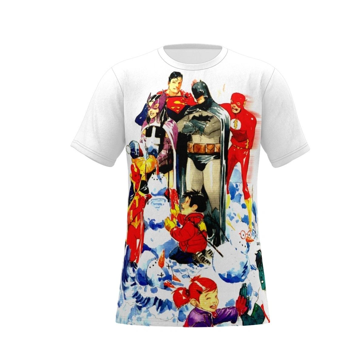 A DC CHRISTMAS OVER PRINT SHIRT & TANK