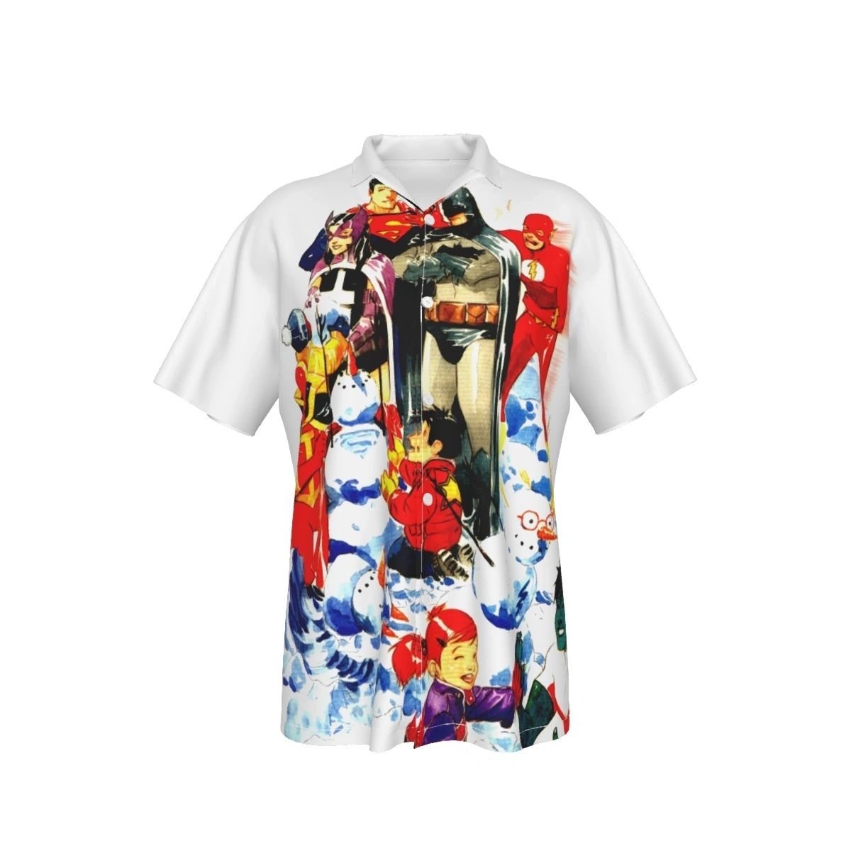 A DC CHRISTMAS OVER PRINT SHIRT & TANK