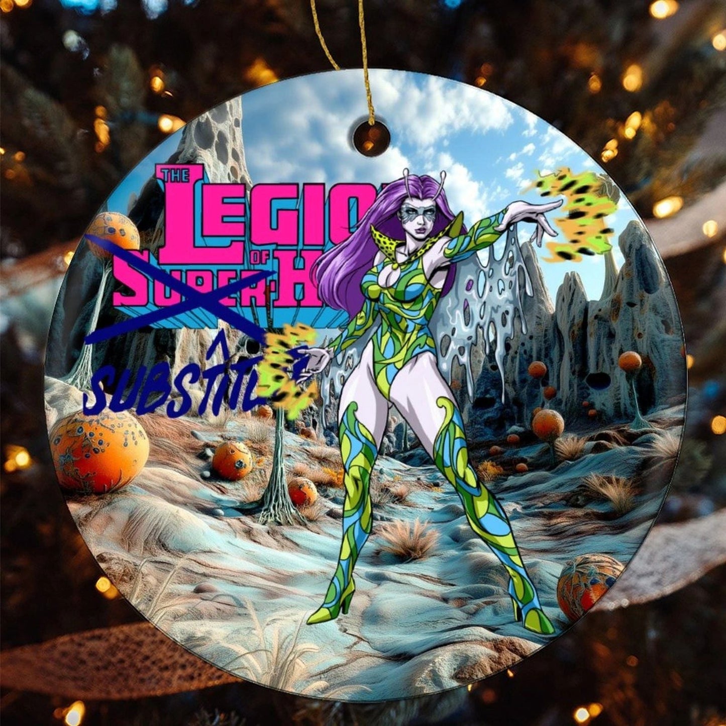 INFECTIOUS LASS CHRISTMAS TREE ORNAMENT