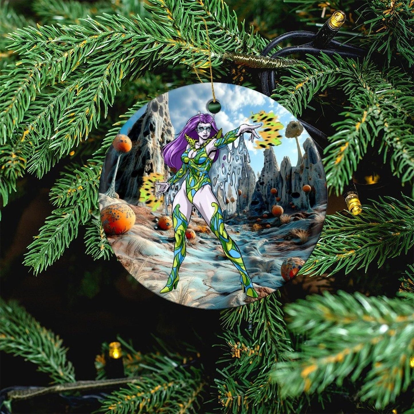 INFECTIOUS LASS CHRISTMAS TREE ORNAMENT