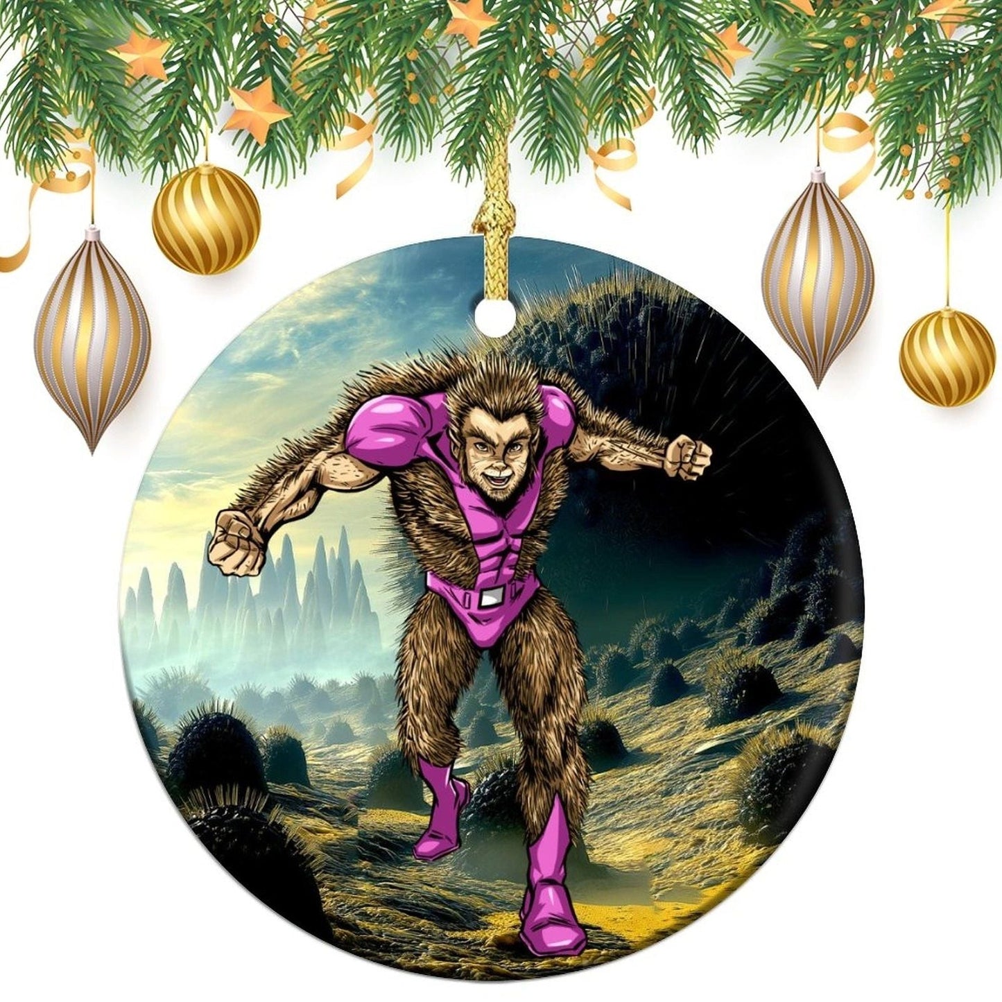 PORCUPINE PETE CHRISTMAS TREE ORNAMENT