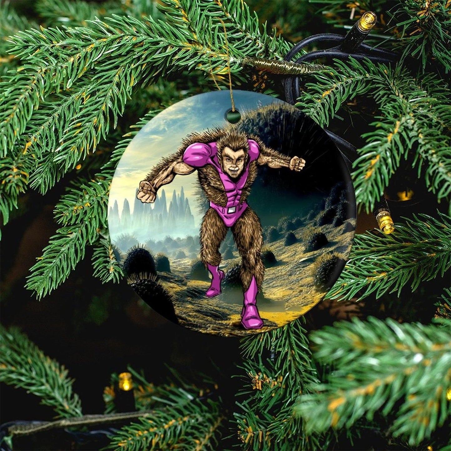 PORCUPINE PETE CHRISTMAS TREE ORNAMENT
