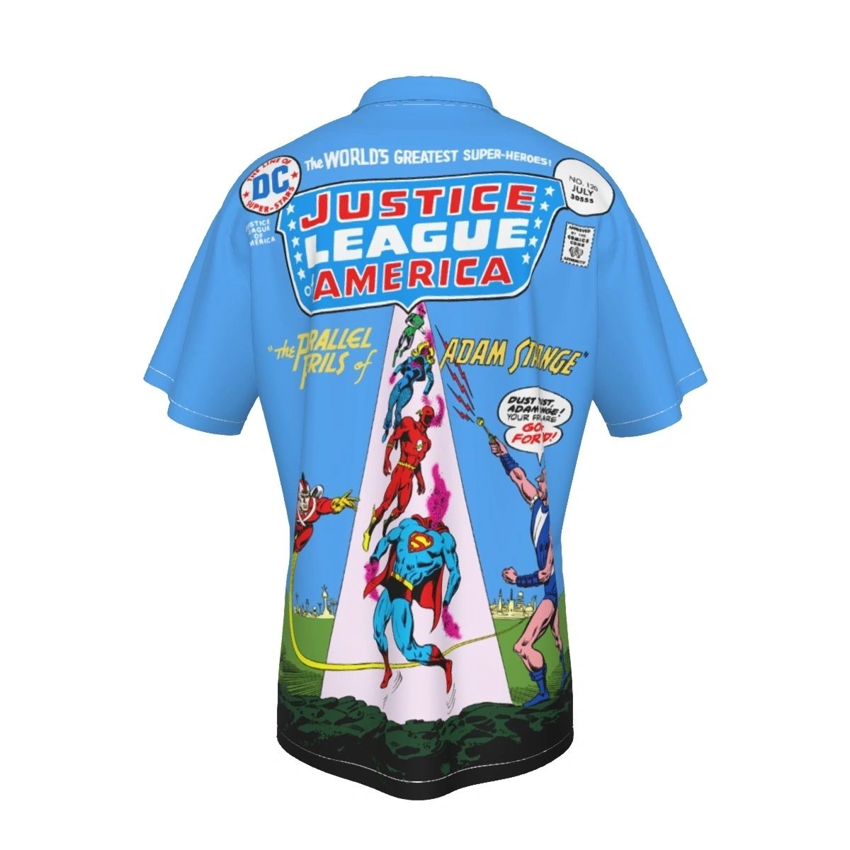 JLA 120 OVER PRINT SHIRT & TANK - ADAM STRANGE