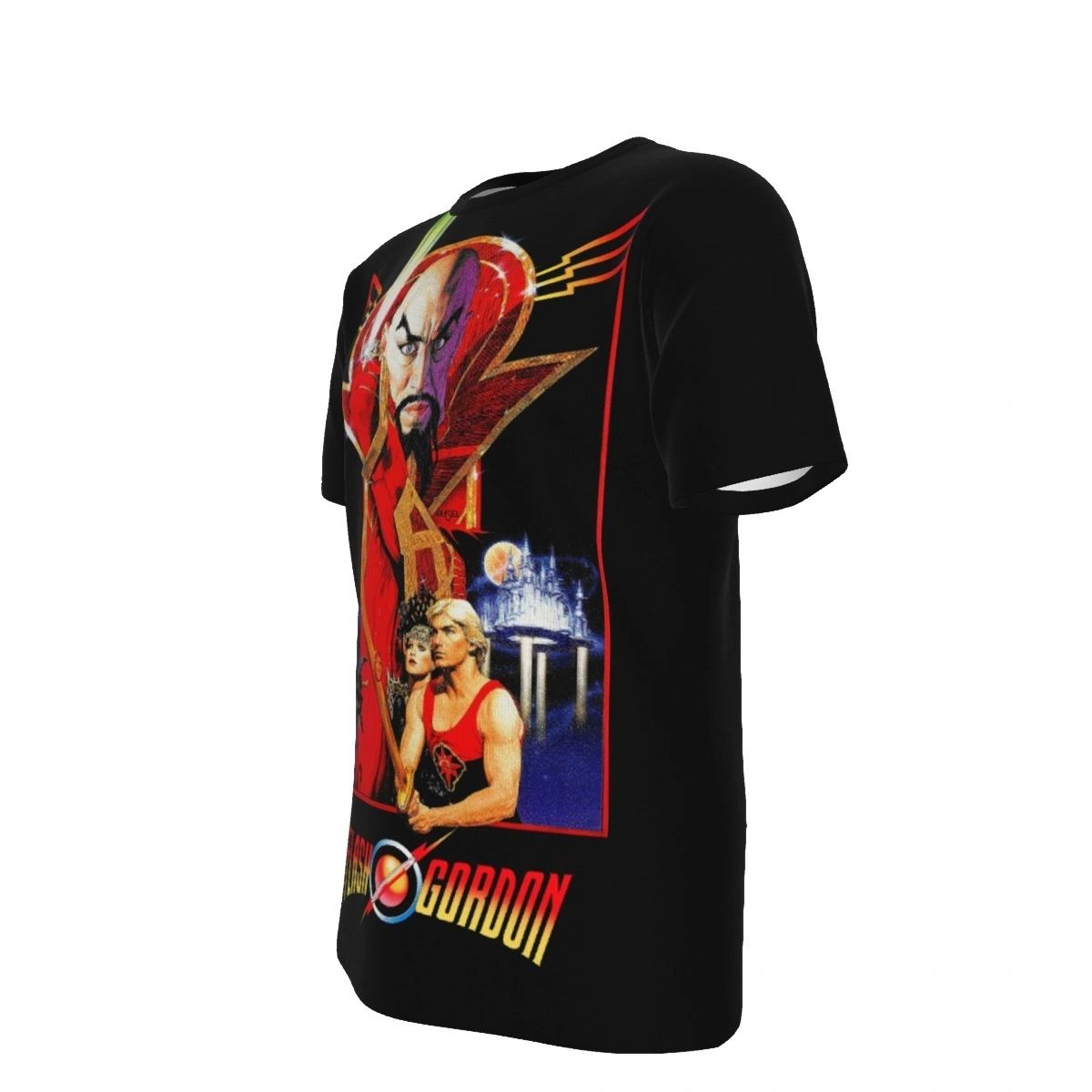 FLASH GORDON MOVIE POSTER 1 PINUP OVER PRINT SHIRT & TANK