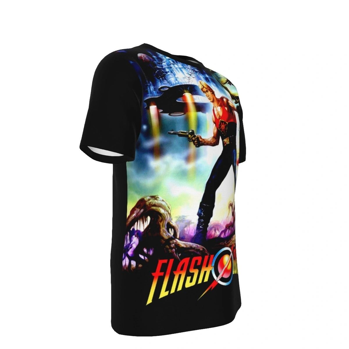 FLASH GORDON MOVIE POSTER 2 PINUP OVER PRINT SHIRT & TANK