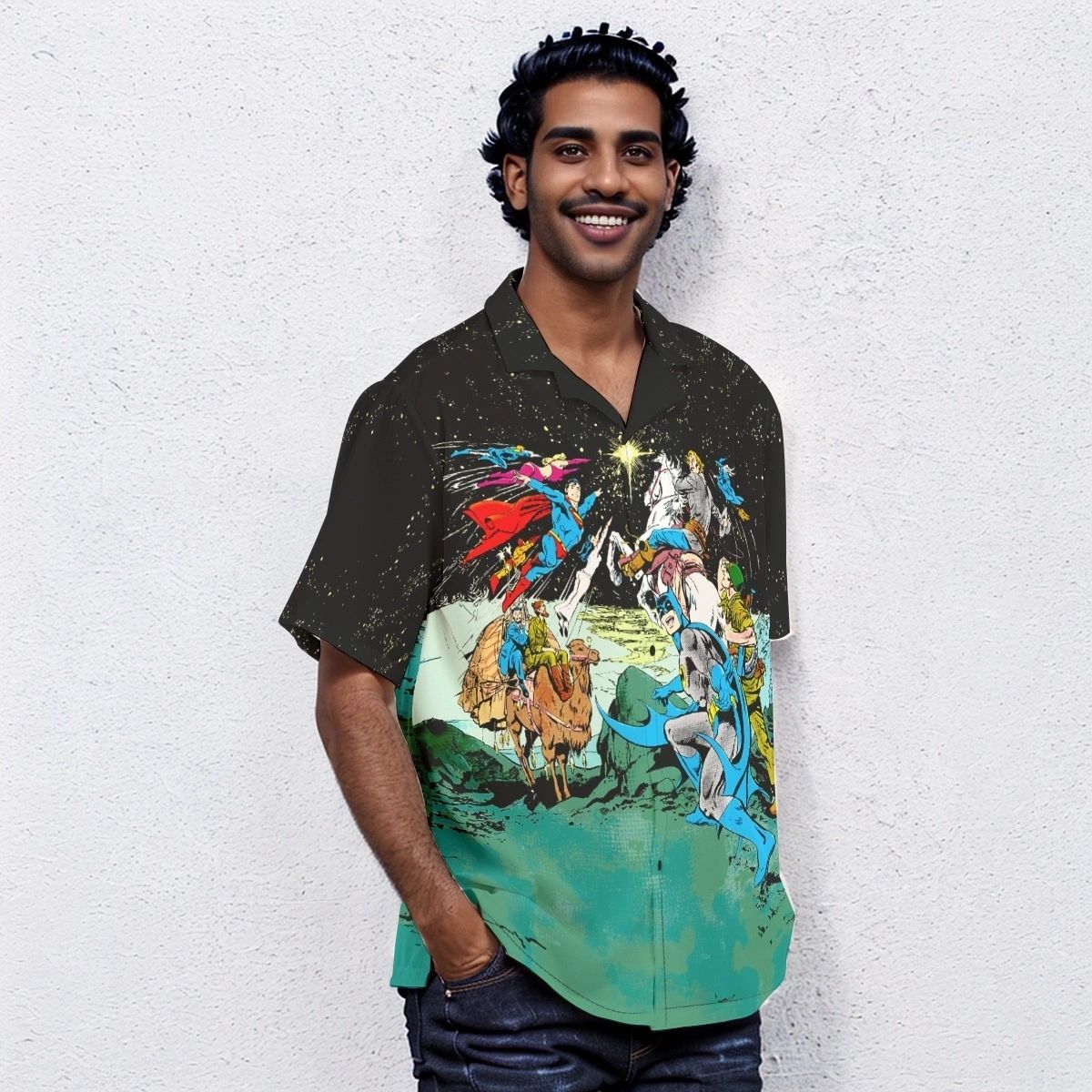 DC SUPERSTARS HOLIDAY SPECIAL OVER PRINT SHIRT & TANK