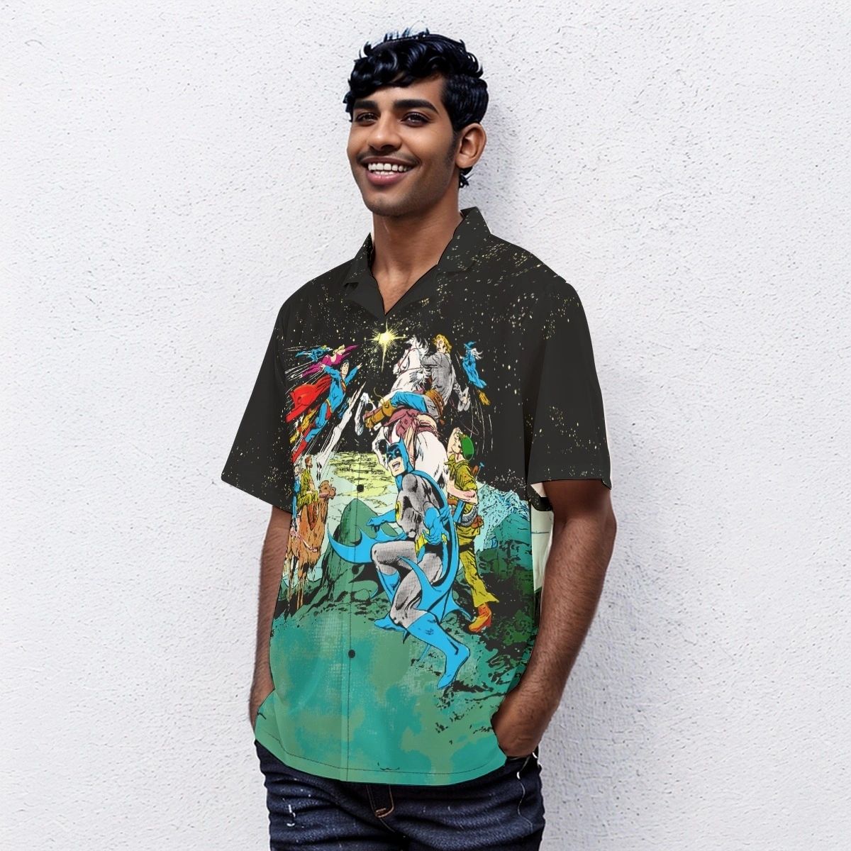 DC SUPERSTARS HOLIDAY SPECIAL OVER PRINT SHIRT & TANK